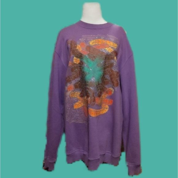 MISKEEN • RARE VINTAGE 90s DESIGNER SWEATSHIRT - Picture 1 of 6